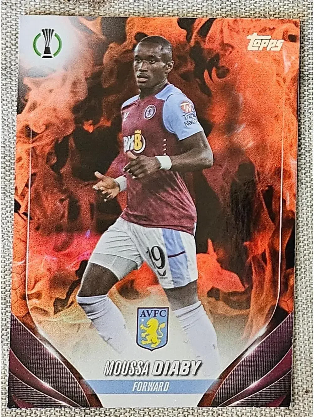 2023-24 Topps UEFA Club Competitions inferno insert - Moussa Diaby #116